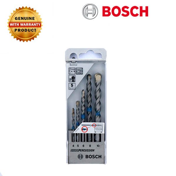 BOSCH Silver Percussion Drill Bit Set
