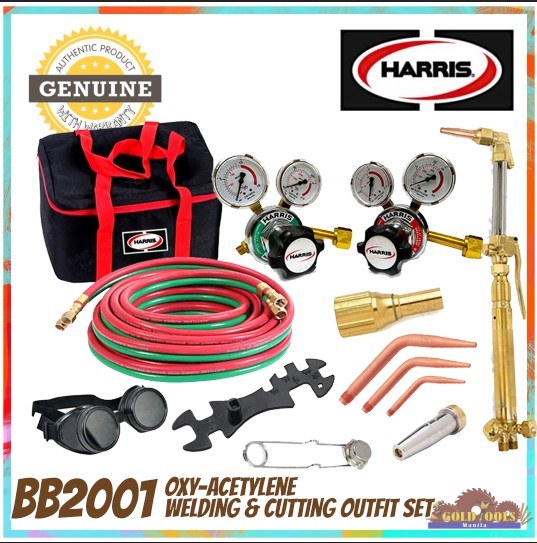 HARRIS BB2001 Oxy-Acetylene Welding & Cutting Outfit Set (Made in Europe) — Complete Kit