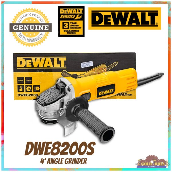 DeWALT DWE8200S - 4'' Angle Grinder- Slide Switch