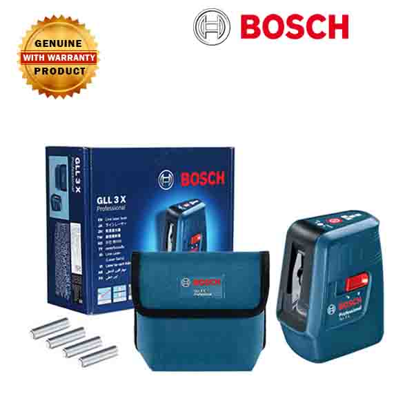 Bosch GLL 3X Professional Crossline Laser Level - Tiling & Levelling Work