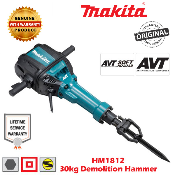 MAKITA HM1812 – 30kg Demolition Hammer / Jackhammer / Gun