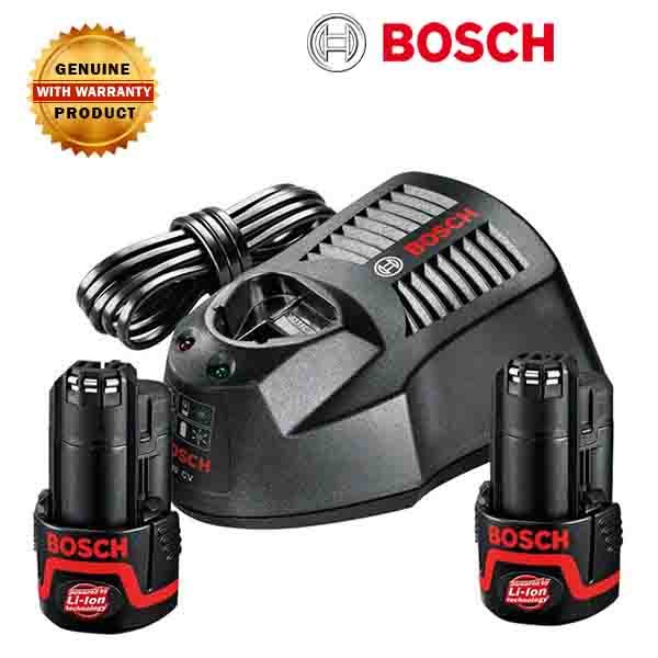 Bosch Starter set Batterie PBA 12V 2x2.0Ah W-B + chargeur GAL1210CV  (1600A01L3E)