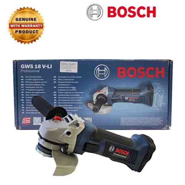 BOSCH GWS 18 V-Li- BARE/ SOLO- 18V Cordless Battery 4" Angle Grinder