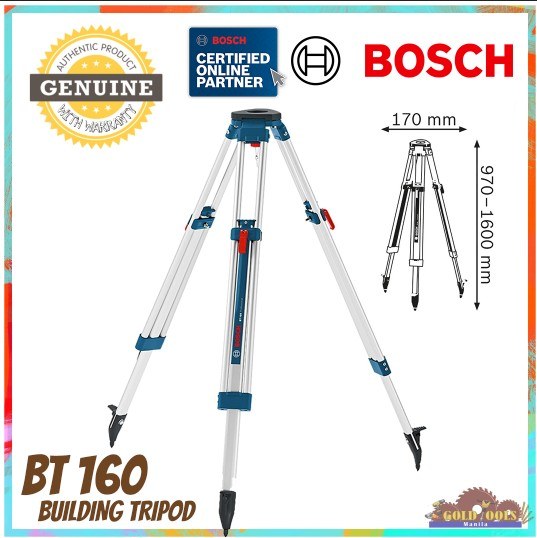 BOSCH BT 160 - 5/8" Optical Level Tripod