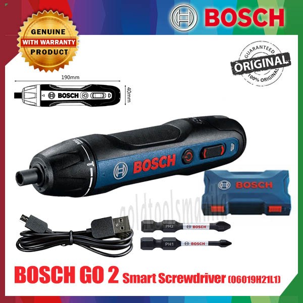 Bosch 06019H2101 - Visseuse sans fil Bosch GO 2.0 Cable USB