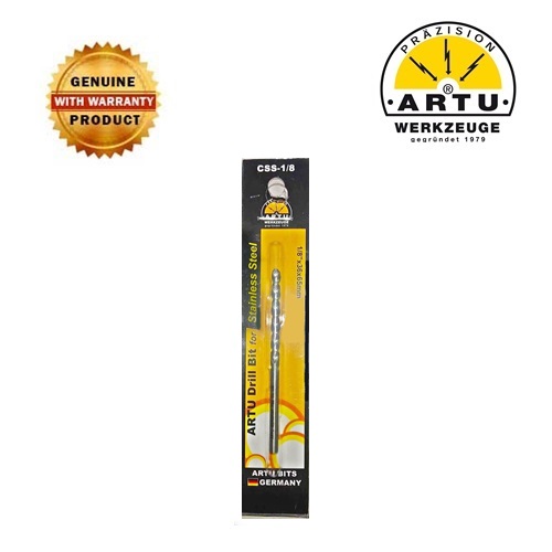 ARTU 1 8 Stainless Steel Drill Bit BLISTER hss CSS 1 8