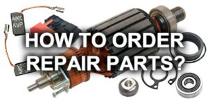 How to order repair parts?
