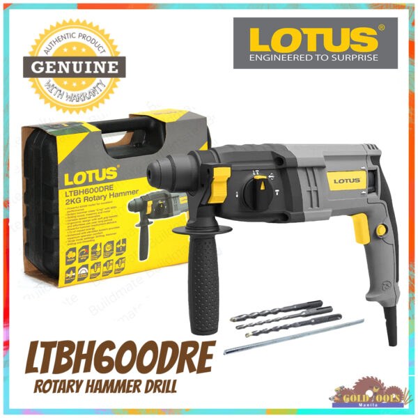LOTUS LTBH600DRE 3-Modes SDS-Plus Rotary Hammer with Case ( 600W )