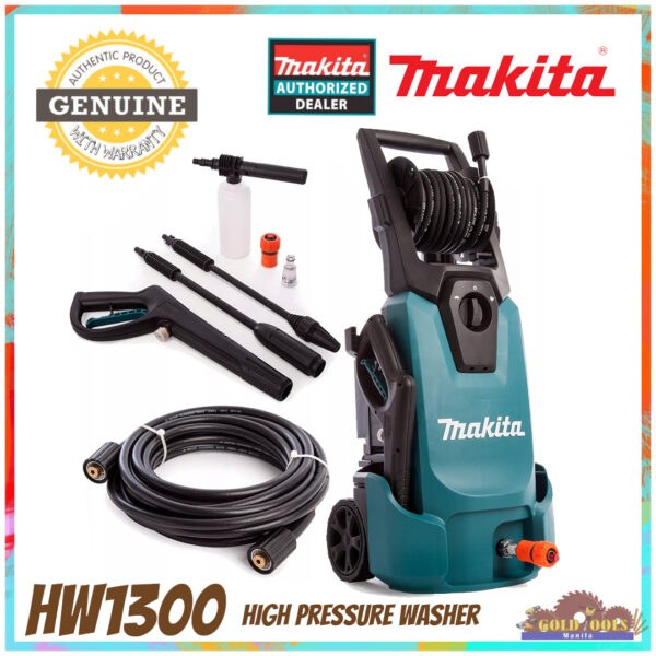 MAKITA HW1300 13 MPa (130 Bar) High Pressure Washer w/ Self-Priming Function 1800W