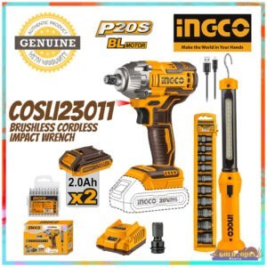 INGCO COSLI23011 - P20S 20V Lithium-Ion Brushless Cordless Impact Wrench