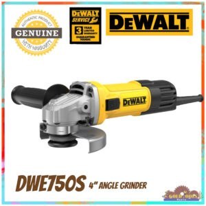 DEWALT DWE750S 4"(100MM) SLIM ANGLE GRINDER (SLIDE SWITCH) 750W