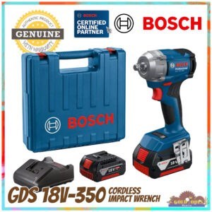 BOSCH GDS 18V-350 18V Professional Cordless Brushless Impact Wrench Kit Set