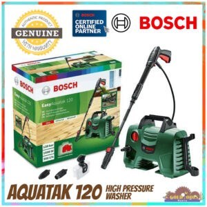 BOSCH Easy Aquatak 120 Pressure Washer & Car Wash Set AQT