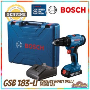 BOSCH GSB 183-LI 18V Cordless Impact Drill / Driver Kit Set