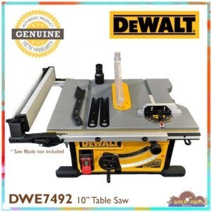 DeWalt DWE7492 Table Saw Machine 10" 250mm 2000W, 220-240V, 50/60Hz