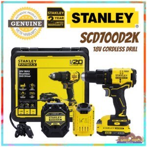 STANLEY SCD700D2K-B1 20V Brushed Drill Driver