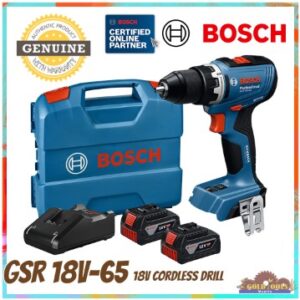 BOSCH PRO HEAVY DUTY GSR 18V-65 Cordless Drill/Driver 18V