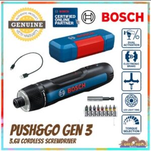 BOSCH GO Gen 3 Corldess Screwdriver with Next Gen Mechanical Clutch and Universal bit Locker