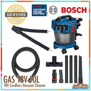 BOSCH GAS 18V-10L Professional Heavy Duty Cordless Vacuum Cleaner Premium set Wet/Dry Extractor BARE