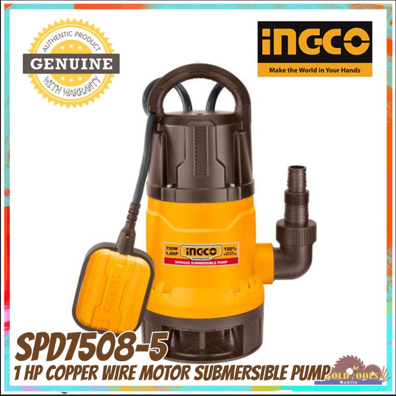 INGCO SPD7508-5 Sewage Submersible Pump 750W 1.0HP