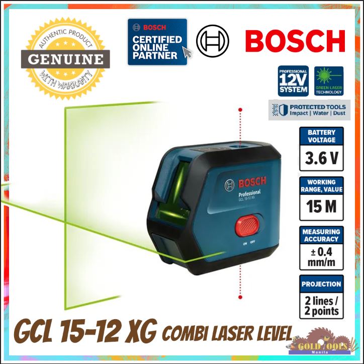 BOSCH Professional GCL 15-12 XG Combi Laser Level