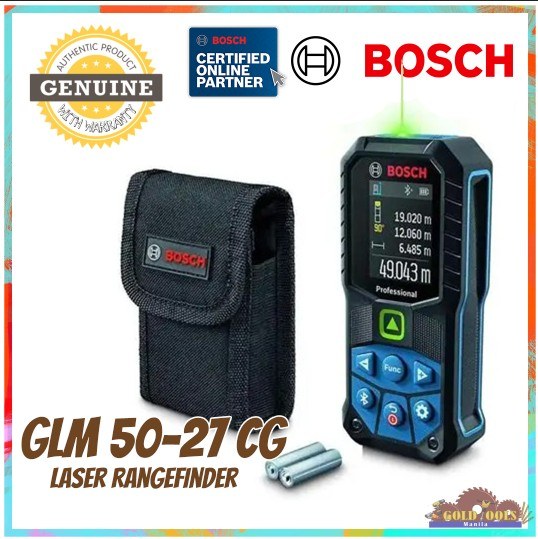 BOSCH GLM 50-27 CG ( 50 meters ) Professional Digital Distance Laser Rangefinder with Bluetooth Technology