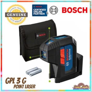 BOSCH Professional GPL 3 G Green Compact 3-Point Laser Measuring Tool Inc 2x AA Batteries