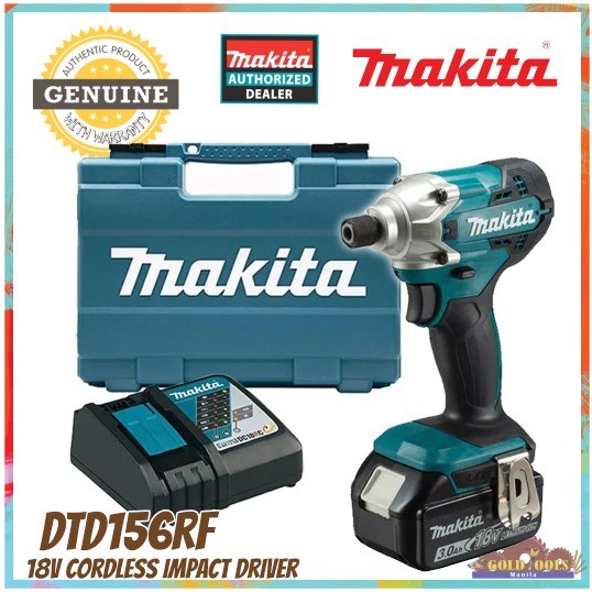 MAKITA DTD156RF Cordless Impact Driver 18V LXT 6.35mm (1/4″) 155 Nm Kit Set